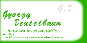 gyorgy deutelbaum business card
